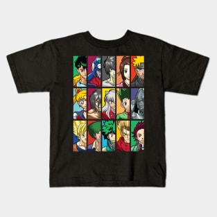 Anime Legends: Hero Headshots Shirt Kids T-Shirt